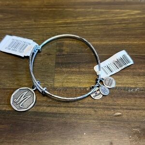 Alex and Ani Bracelet Initial M Boho Distressed Charm Y2K gypsy cottagecore